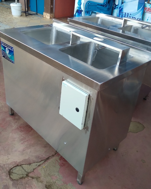 Bottle washing machine double bowl Best sale prices in Kenya Buy the Bottle washing machine double bowl from Trivon Trading, the Leading specialist in design, fabrication, supply, installation, servicing and repair of water treatment systems, bottle rinsing machines, stainless steel fabrication, laundry, catering and milk equipment. We do delivery countrywide and regional in East Africa. We are located along Thika Super Highway Road Ruiru, Kimbo opposite NIBS college. Call us /WhatsApp us: on 0790 145 145