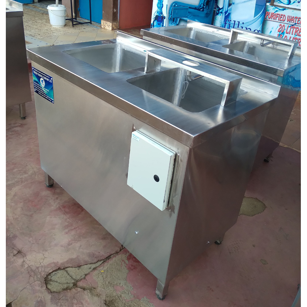 Bottle washing machine double bowl Best sale prices in Kenya Buy the Bottle washing machine double bowl from Trivon Trading, the Leading specialist in design, fabrication, supply, installation, servicing and repair of water treatment systems, bottle rinsing machines, stainless steel fabrication, laundry, catering and milk equipment. We do delivery countrywide and regional in East Africa. We are located along Thika Super Highway Road Ruiru, Kimbo opposite NIBS college. Call us /WhatsApp us: on 0790 145 145