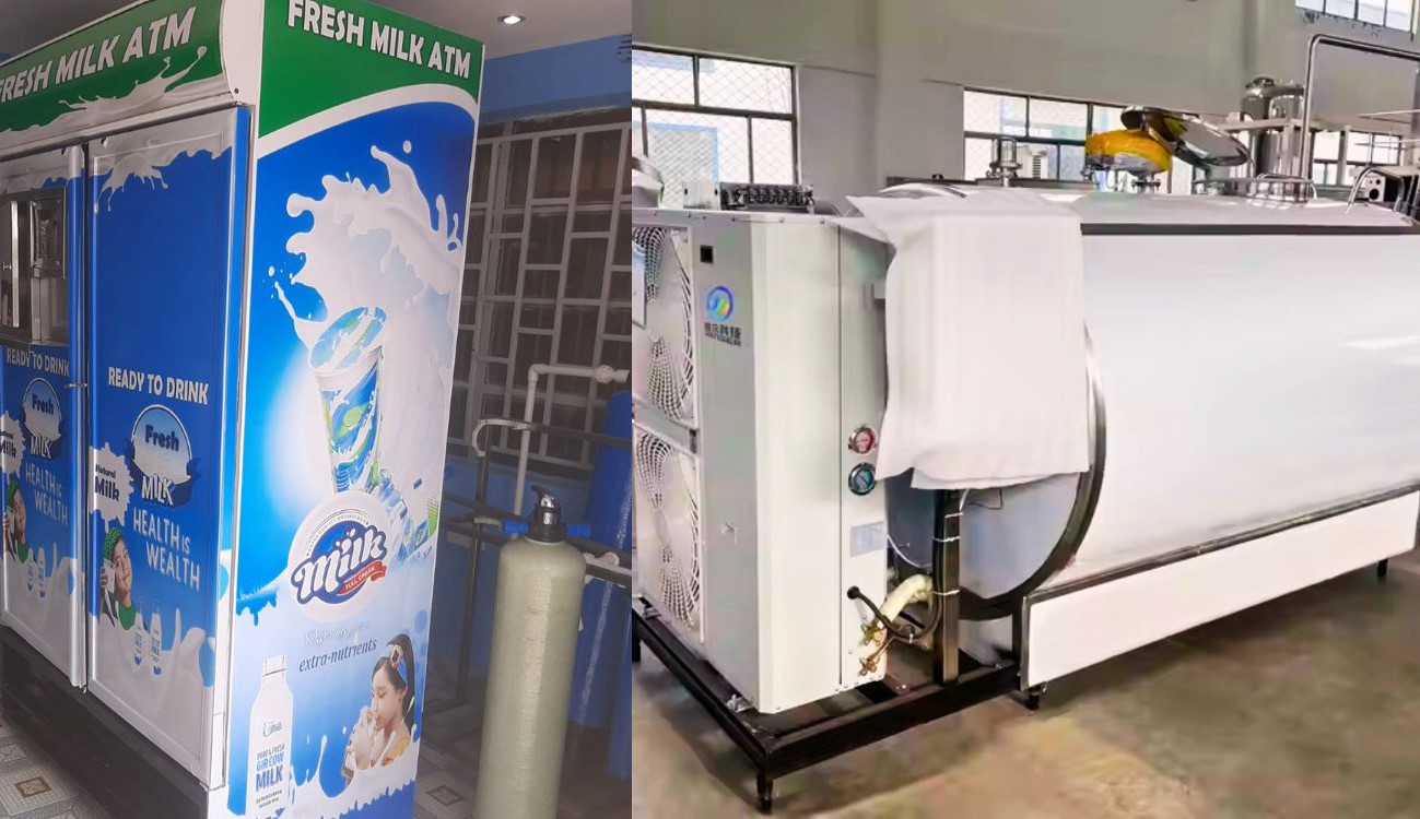 Milk & Dairy Equipment in Kenya We supply premium milk dispensing machines, milk ATMs, pasteurizers, and milk cooling equipment for dairy farmers, milk bars, and dairy cooperatives across Kenya. Kenya’s dairy sector represents one of the most promising agricultural investments, yet many farmers lose profits to milk spoilage, quality rejection, and inefficient processing. Our comprehensive range of dairy equipment in Kenya empowers farmers and cooperatives to capture maximum value from every litre produced. From farm-level chilling to commercial pasteurization and retail vending, we supply the dairy farming equipment to businesses all over the country